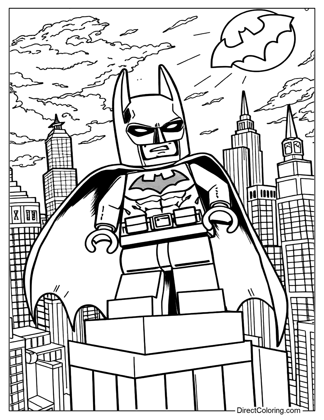 Lego Batman Coloring To Print